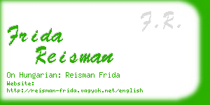 frida reisman business card